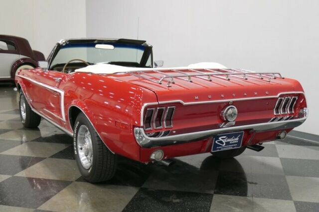1968 Red Ford Mustang Convertible