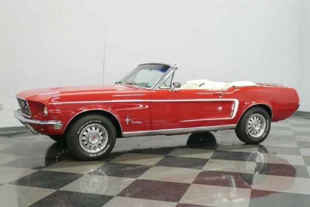 1968 Red Ford Mustang Convertible