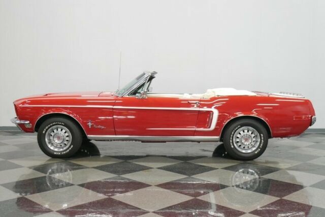 1968 Red Ford Mustang Convertible