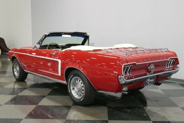 1968 Red Ford Mustang Convertible