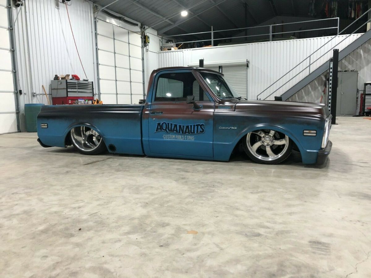 1971 Blue Chevrolet C-10 Standard Cab Pickup