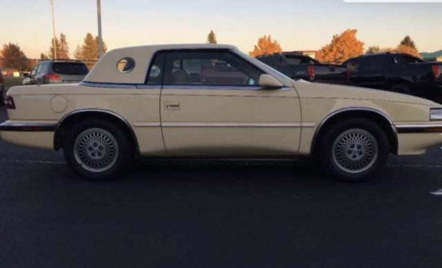 1989 Yellow Chrysler MASERATI TC