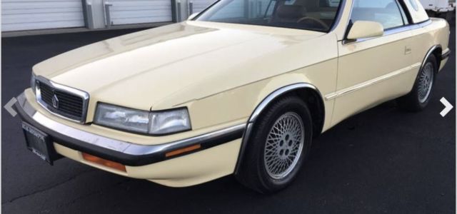 1989 Yellow Chrysler MASERATI TC