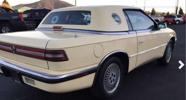 1989 Yellow Chrysler MASERATI TC