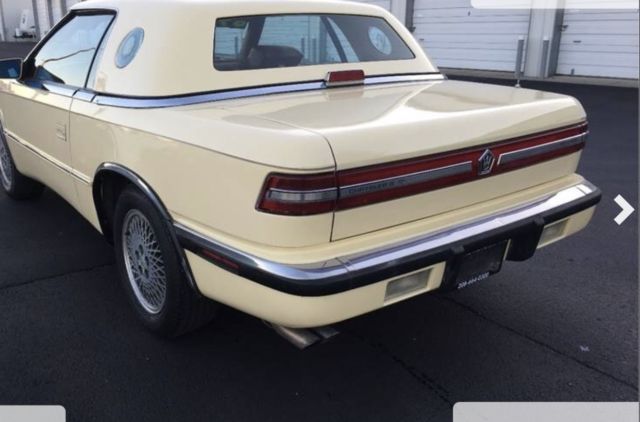 1989 Yellow Chrysler MASERATI TC