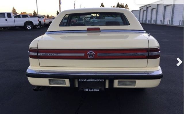 1989 Yellow Chrysler MASERATI TC