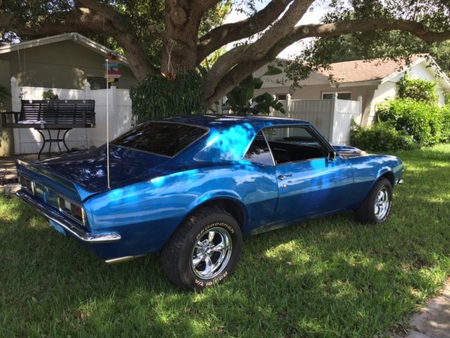 1968 Blue Chevrolet Camaro