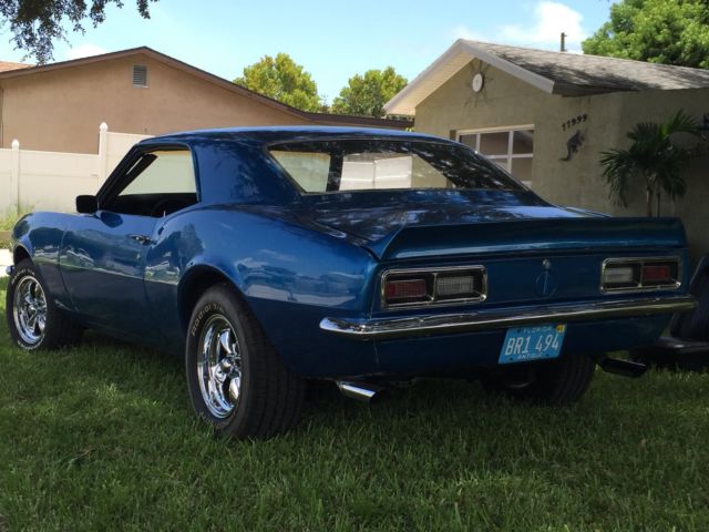 1968 Blue Chevrolet Camaro