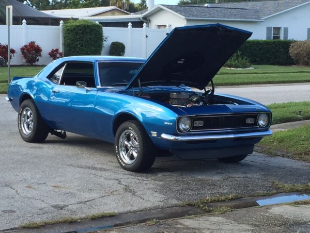 1968 Blue Chevrolet Camaro