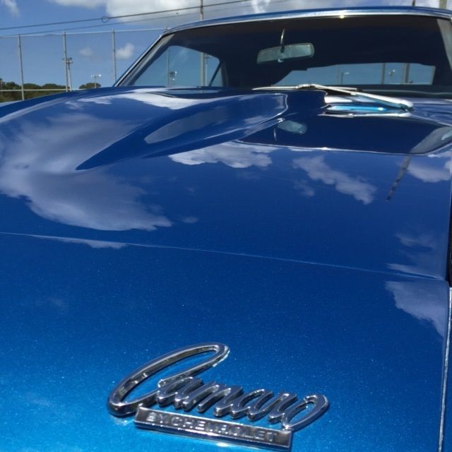 1968 Blue Chevrolet Camaro
