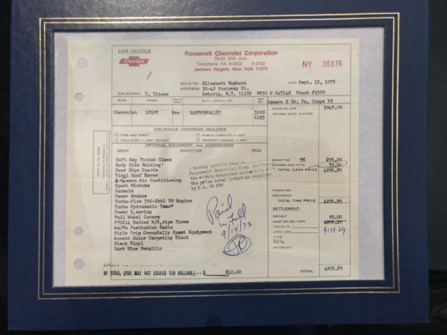 1973 Red Chevrolet Camaro Rally Sport