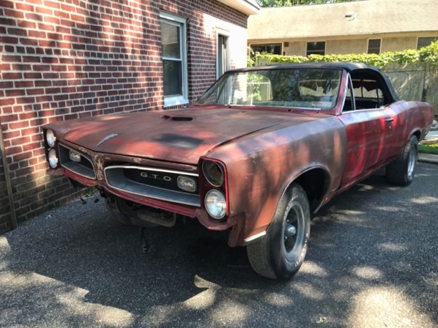 1966 Red Pontiac GTO Convertible