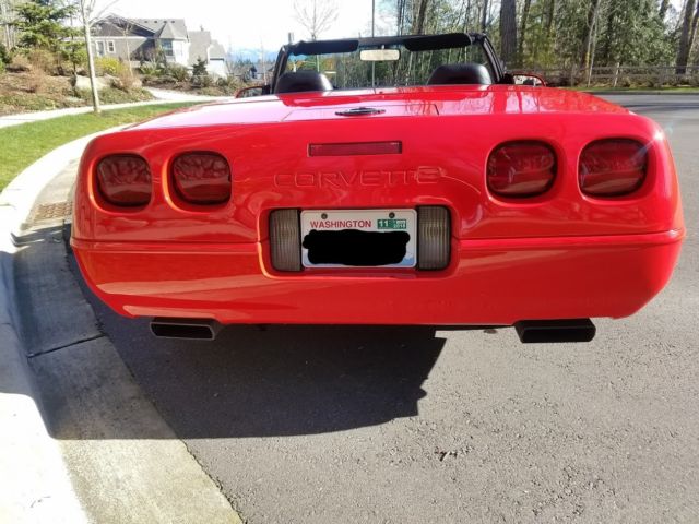 1994 Red Chevrolet Corvette Convertible