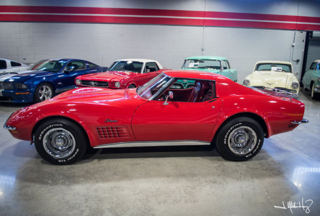 1971 Red Chevrolet Corvette Convertible
