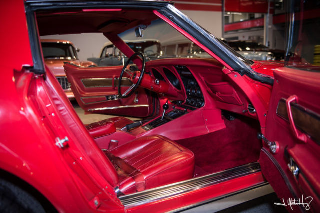 1971 Red Chevrolet Corvette Convertible