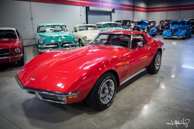 1971 Red Chevrolet Corvette Convertible
