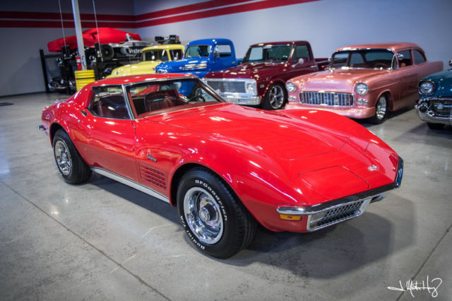 1971 Red Chevrolet Corvette Convertible
