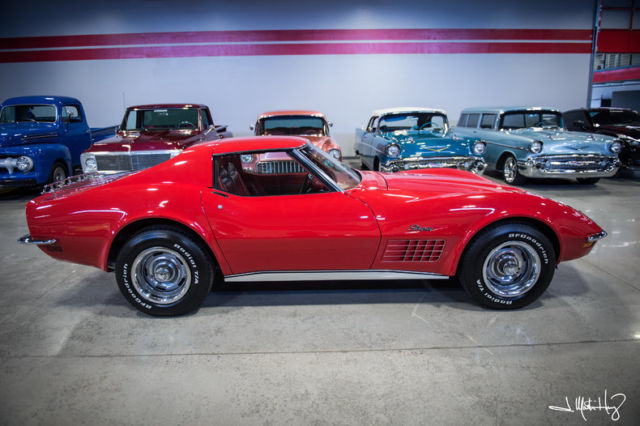 1971 Red Chevrolet Corvette Convertible