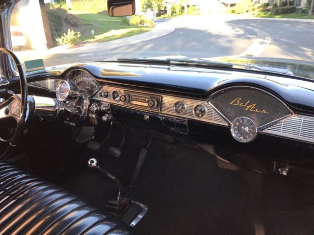 1956 Black Chevrolet Bel Air/150/210 Coupe