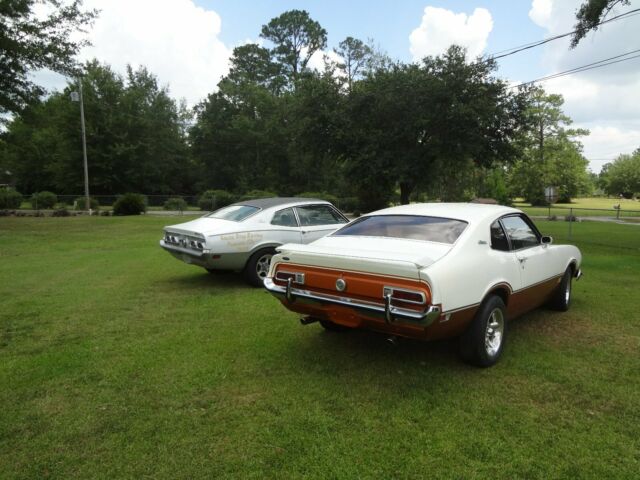 1973 White Ford Maverick Coupe