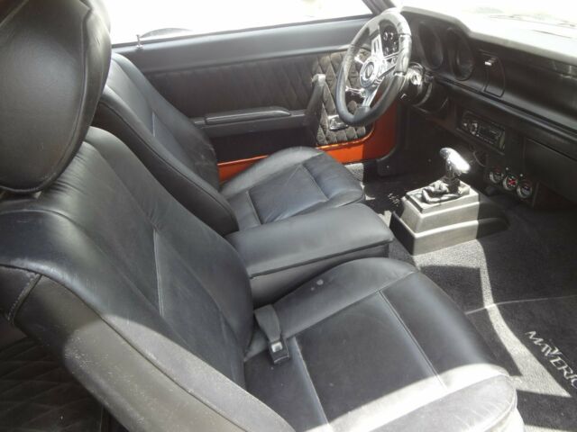 1973 White Ford Maverick Coupe