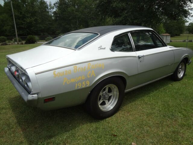 1973 White Ford Maverick Coupe