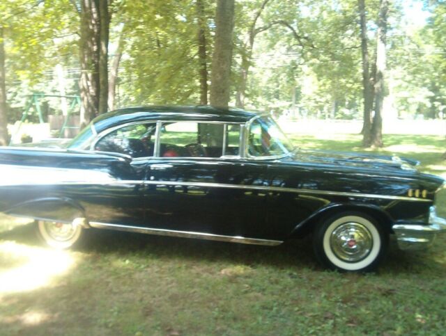 1957 Onyx black Chevrolet Bel Air/150/210 2 Dr hardtop coupe