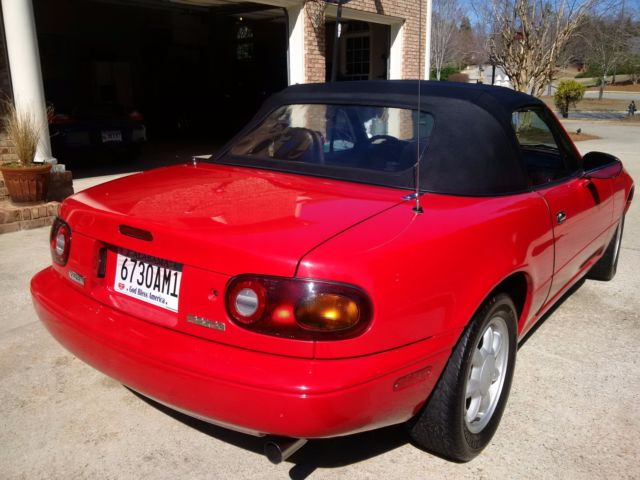 1991 Red Mazda MX-5 Miata Convertible