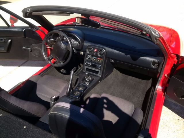 1991 Red Mazda MX-5 Miata Convertible