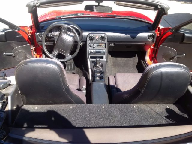 1991 Red Mazda MX-5 Miata Convertible