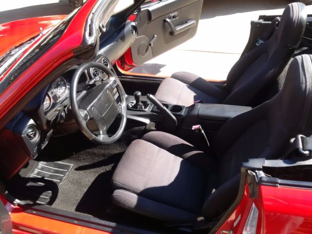 1991 Red Mazda MX-5 Miata Convertible
