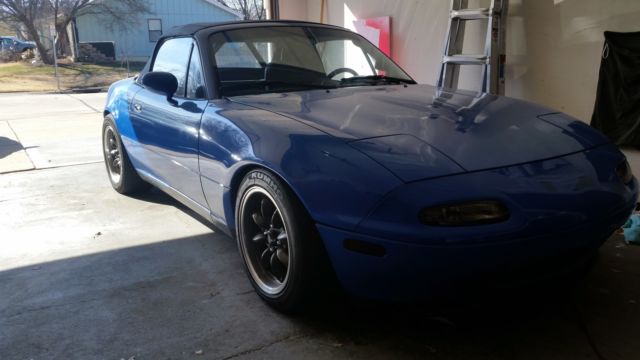 1990 Blue Mazda MX-5 Miata Convertible