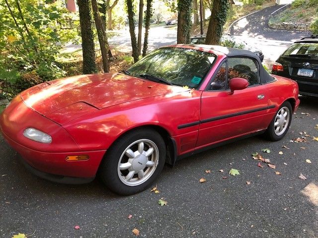1991 Red Mazda MX-5 Miata Convertible