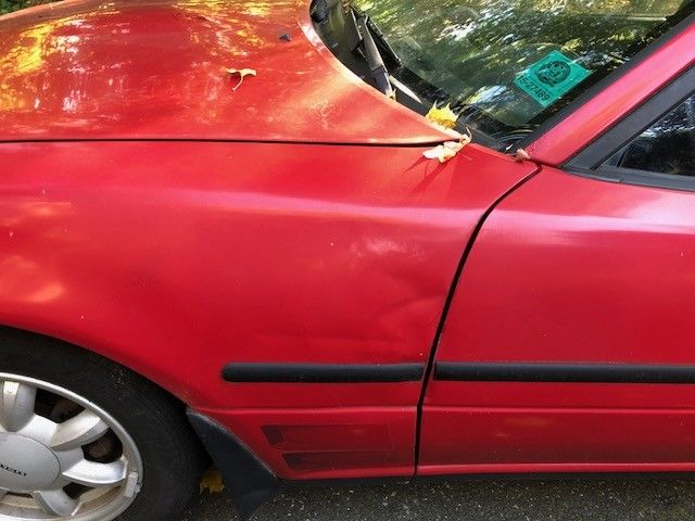 1991 Red Mazda MX-5 Miata Convertible