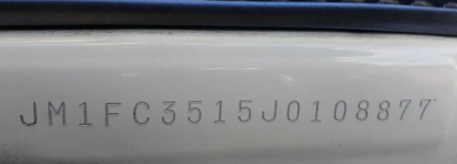 1988 White Mazda RX-7 Convertible