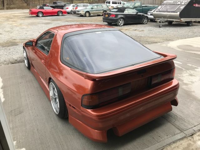 1990 Orange Mazda RX-7 Coupe