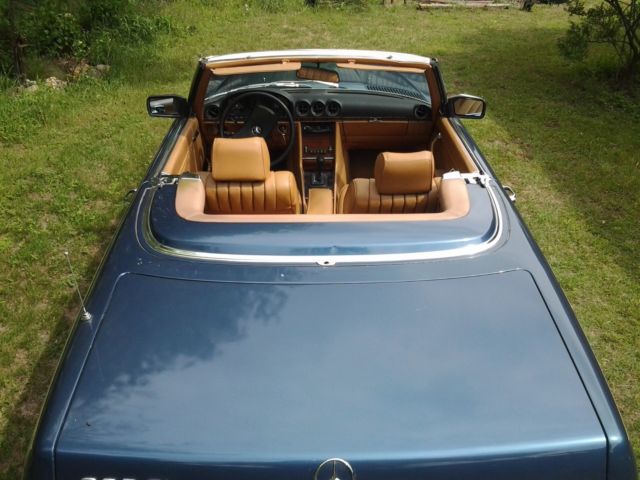 1983 Blue Mercedes-Benz SL-Class Convertible