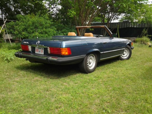 1983 Blue Mercedes-Benz SL-Class Convertible