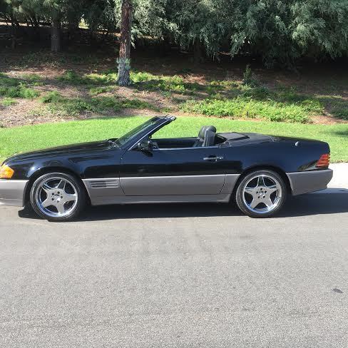 1994 Black/Grey lower panels Mercedes-Benz 500-Series Convertible w hardtop