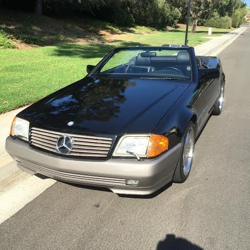1994 Black/Grey lower panels Mercedes-Benz 500-Series Convertible w hardtop