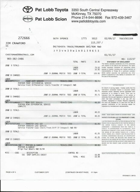 1994 maroon Toyota 4Runner SUV