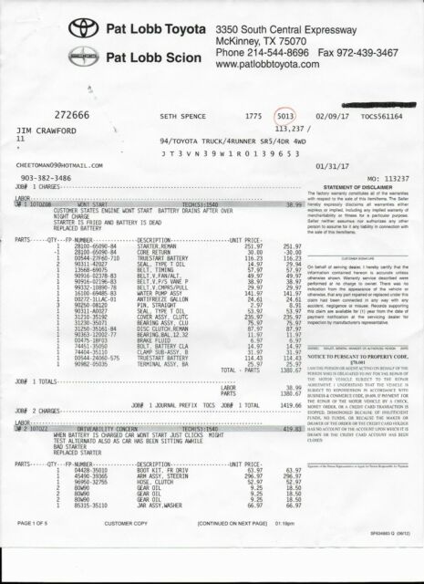 1994 maroon Toyota 4Runner SUV