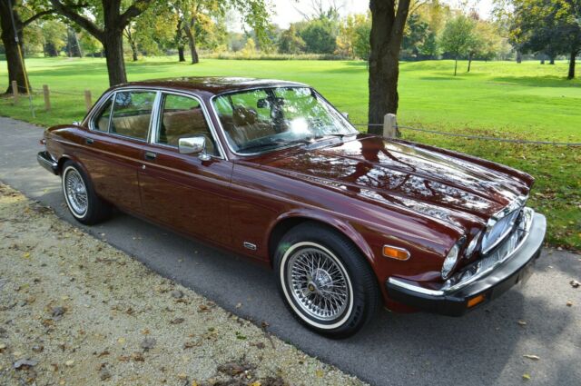 1984 Burgundy (Bordeaux) metallic Jaguar XJ6 Sedan
