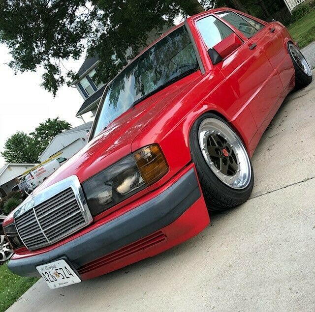 1992 Red Mercedes-Benz 190-Series