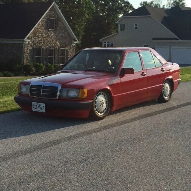 1992 Red Mercedes-Benz 190-Series
