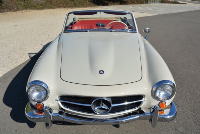 1961 White Mercedes-Benz 190-Series Convertible