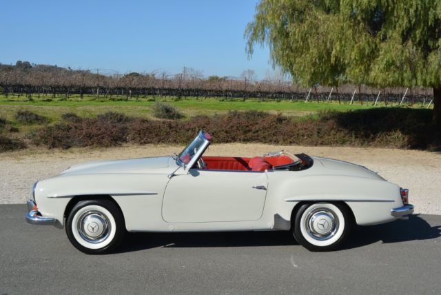 1961 White Mercedes-Benz 190-Series Convertible