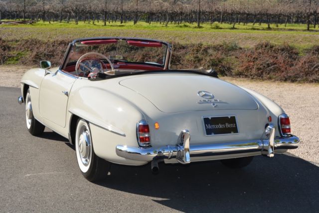 1961 White Mercedes-Benz 190-Series Convertible