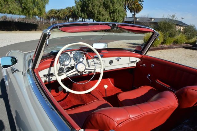 1961 White Mercedes-Benz 190-Series Convertible