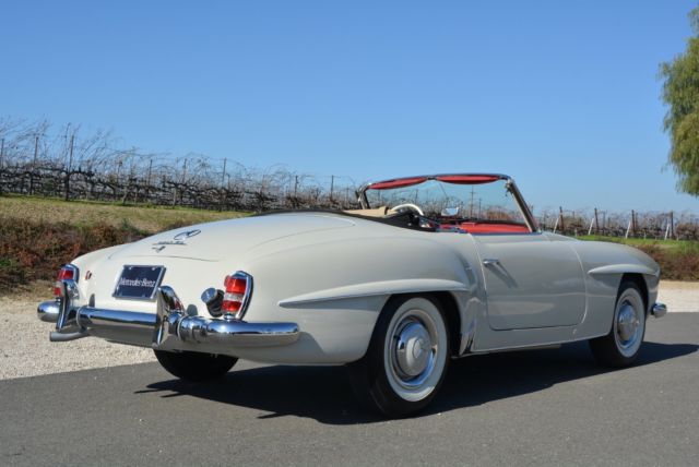 1961 White Mercedes-Benz 190-Series Convertible